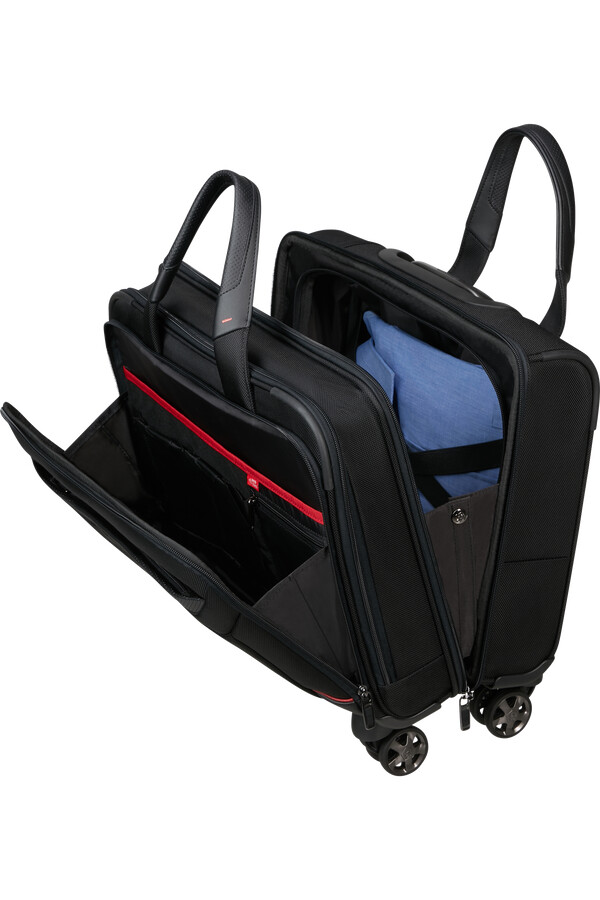 pro-dlx 6 pc-veske med hjul 156 tommer svart